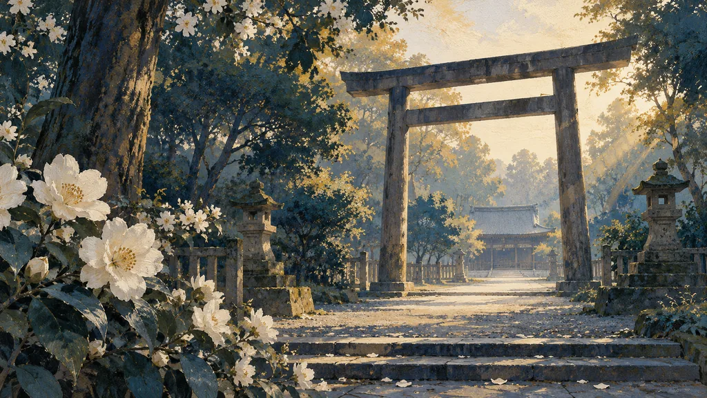 追悼と祈りを表した象徴的なイラスト